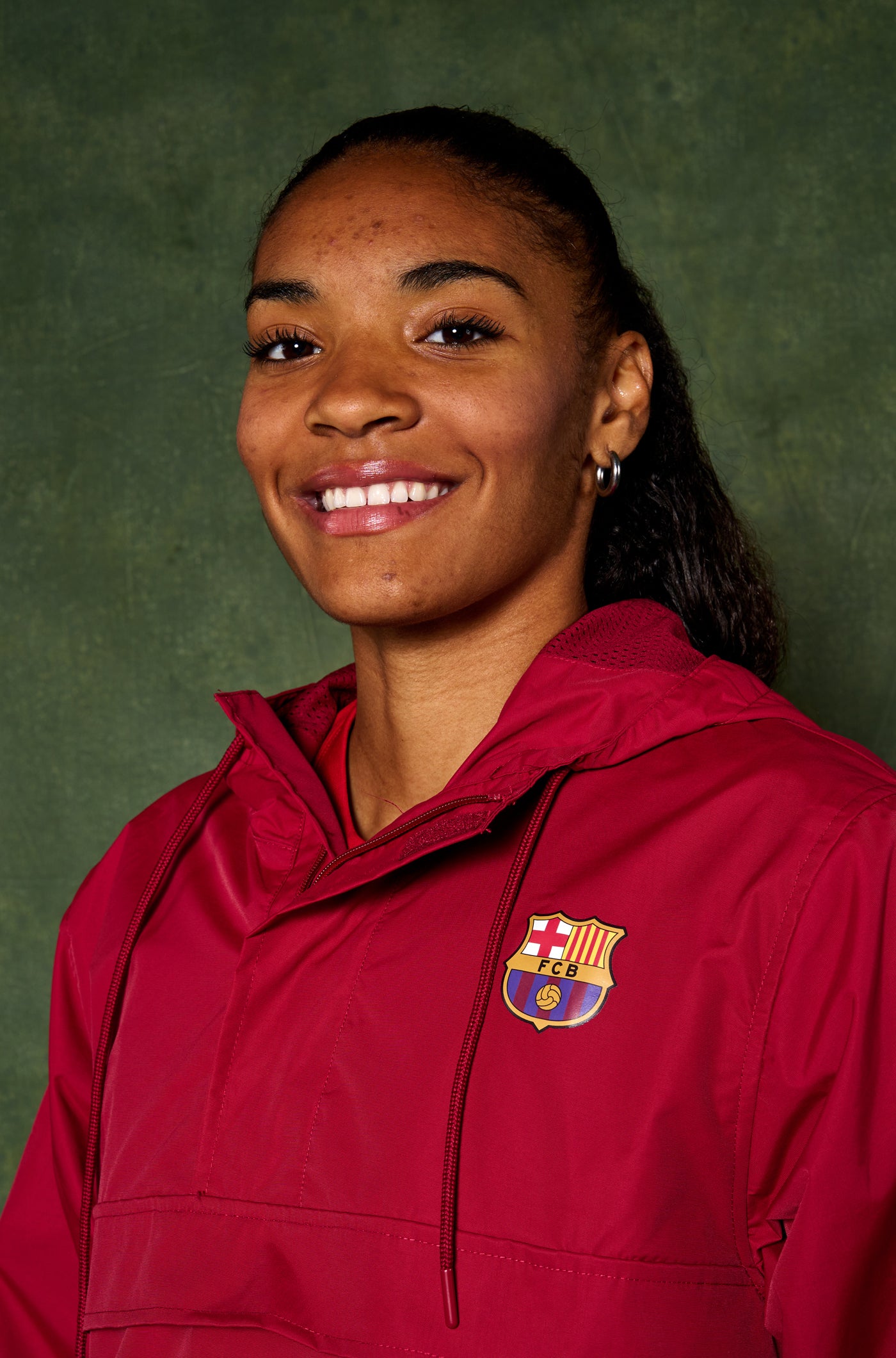 Waterproof maroon jacket Barça