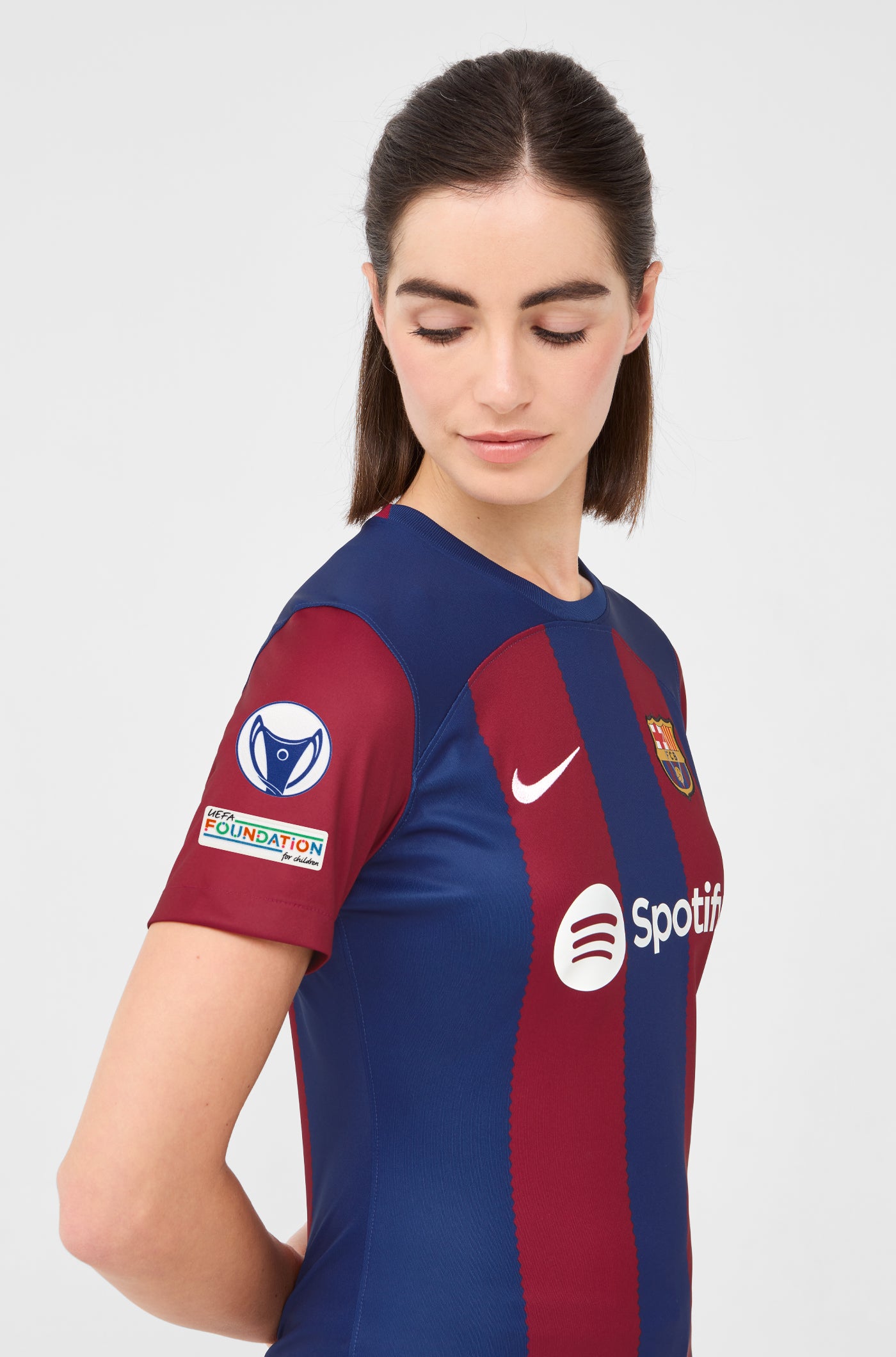 Uwcl Fc Barcelona Home Shirt 2324 Women Barça Official Store Spotify Camp Nou