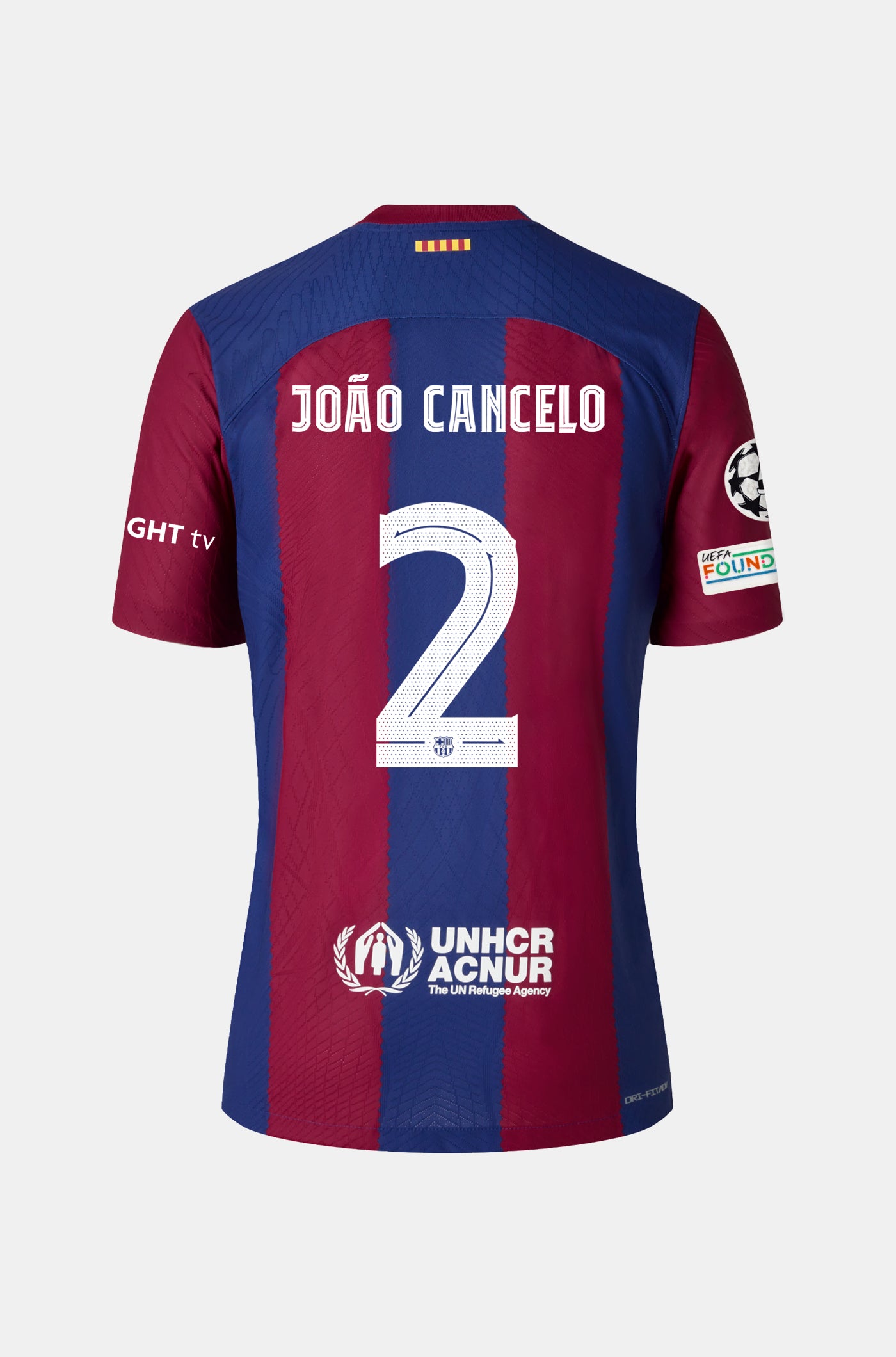 UCL FC Barcelona Home Shirt 23/24 Player's Edition - Women - JOÃO CANCELO