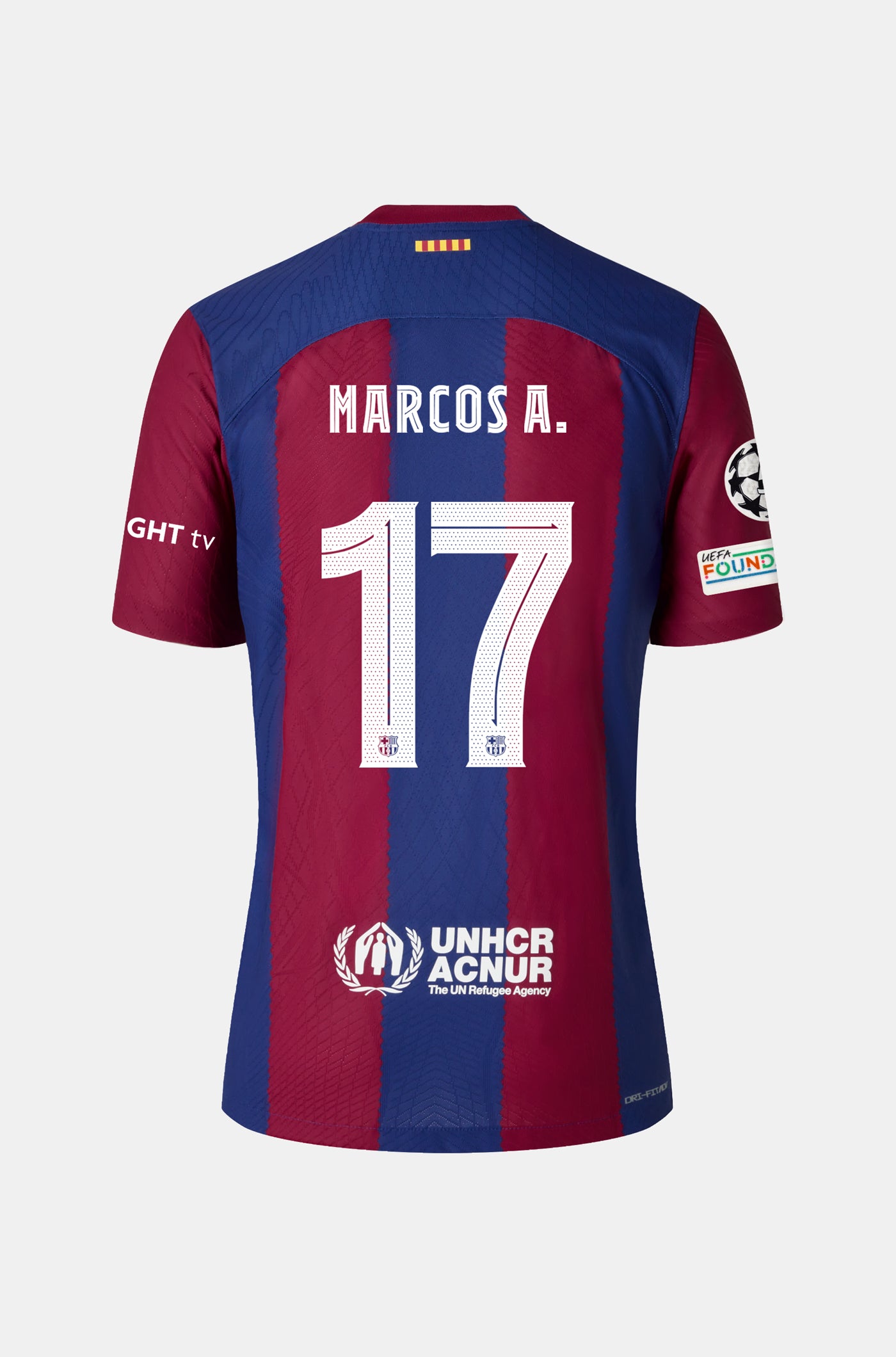 UCL FC Barcelona home shirt 23/24 - Junior - MARCOS A.