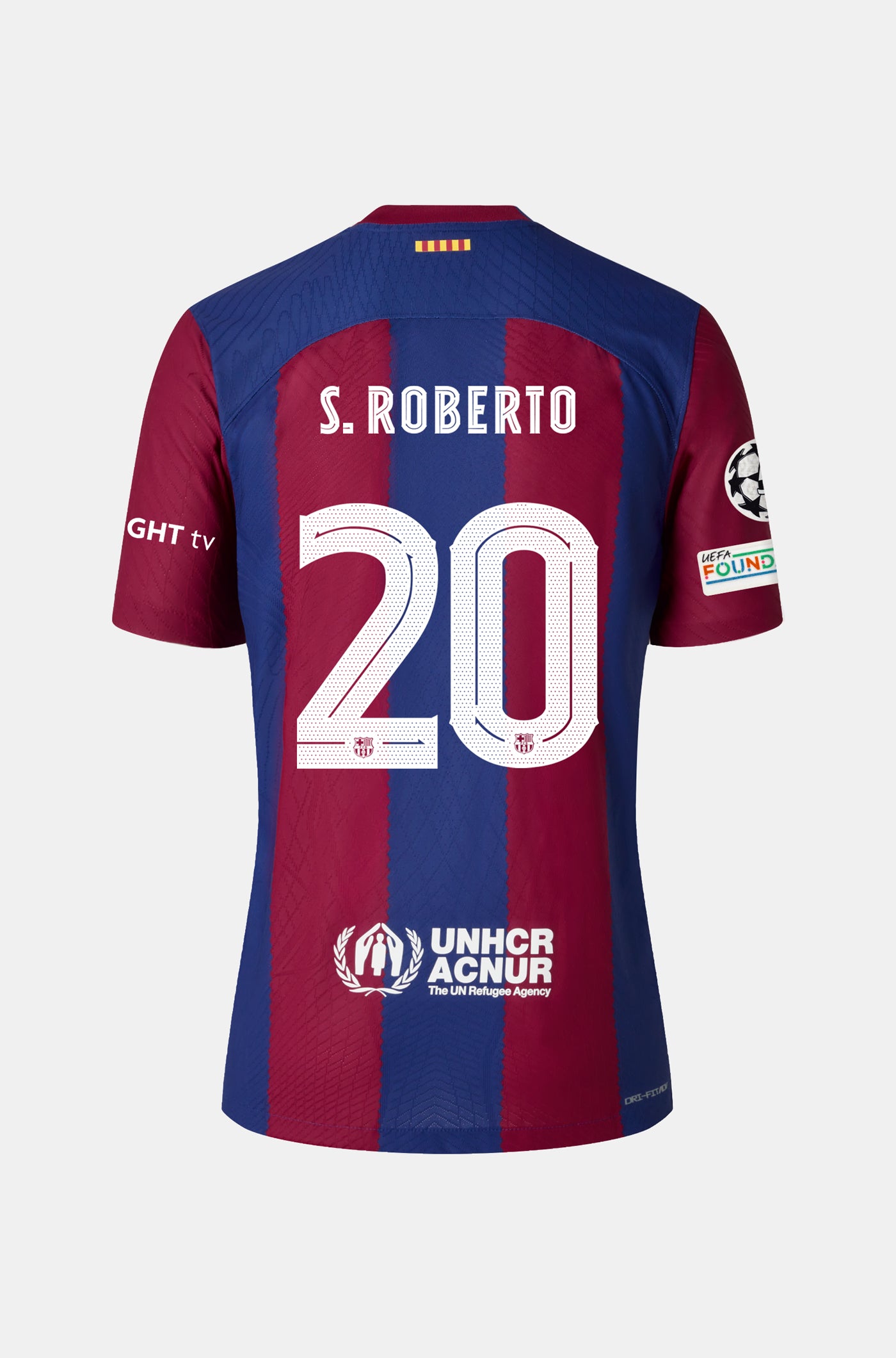 UCL FC Barcelona Home Shirt 23/24 Player's Edition - Women - S. ROBERTO