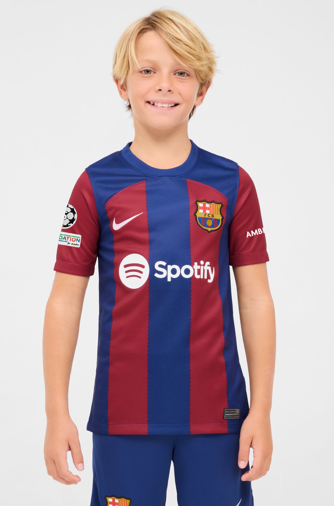 UCL Camiseta primera equipación FC Barcelona 23/24 - Junior