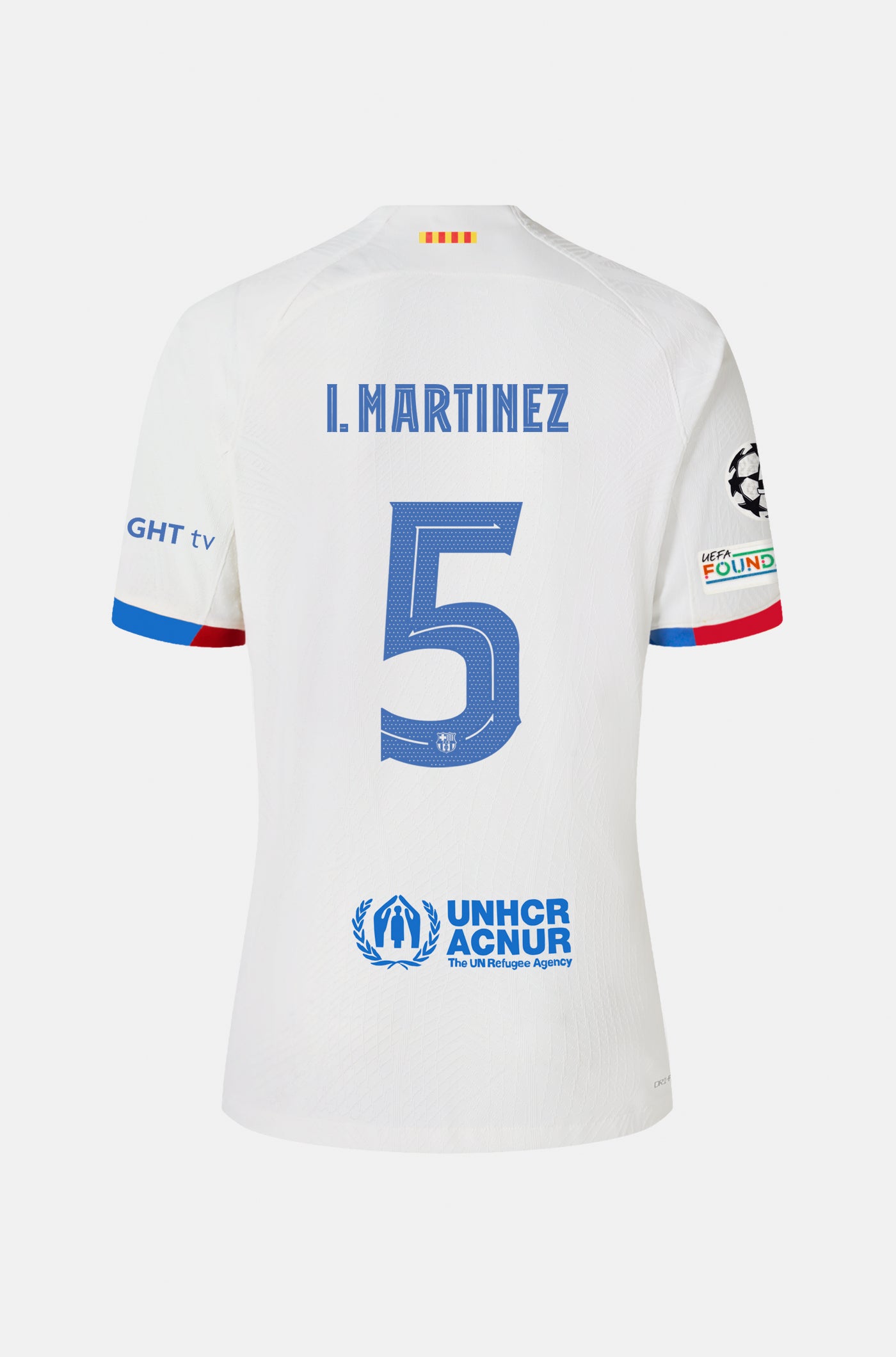 UCL FC Barcelona away shirt 23/24 Player’s Edition - I. MARTÍNEZ