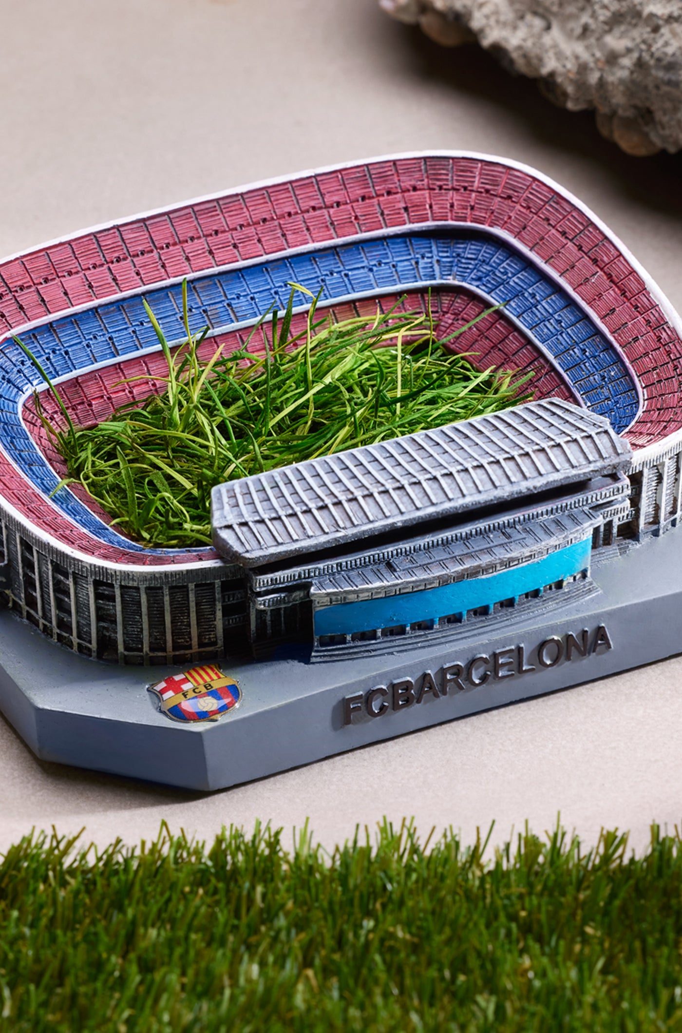 Stadium with grass from the last pitch at Spotify Camp Nou Stadium – Barça  Official Store Spotify Camp Nou