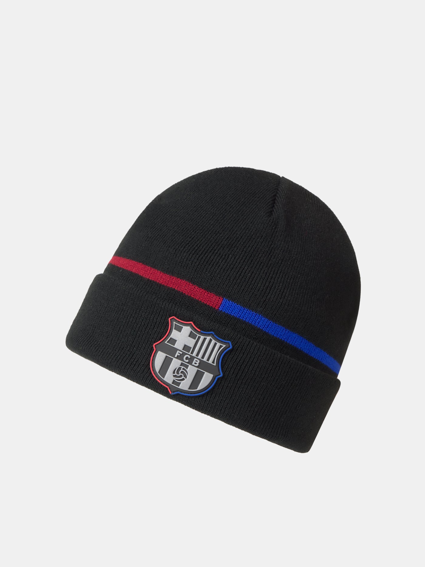 Bonnet FC Barcelone Vintage Tricoté – Logo Brodé, Bleu/grenat, Nike, Unisexe