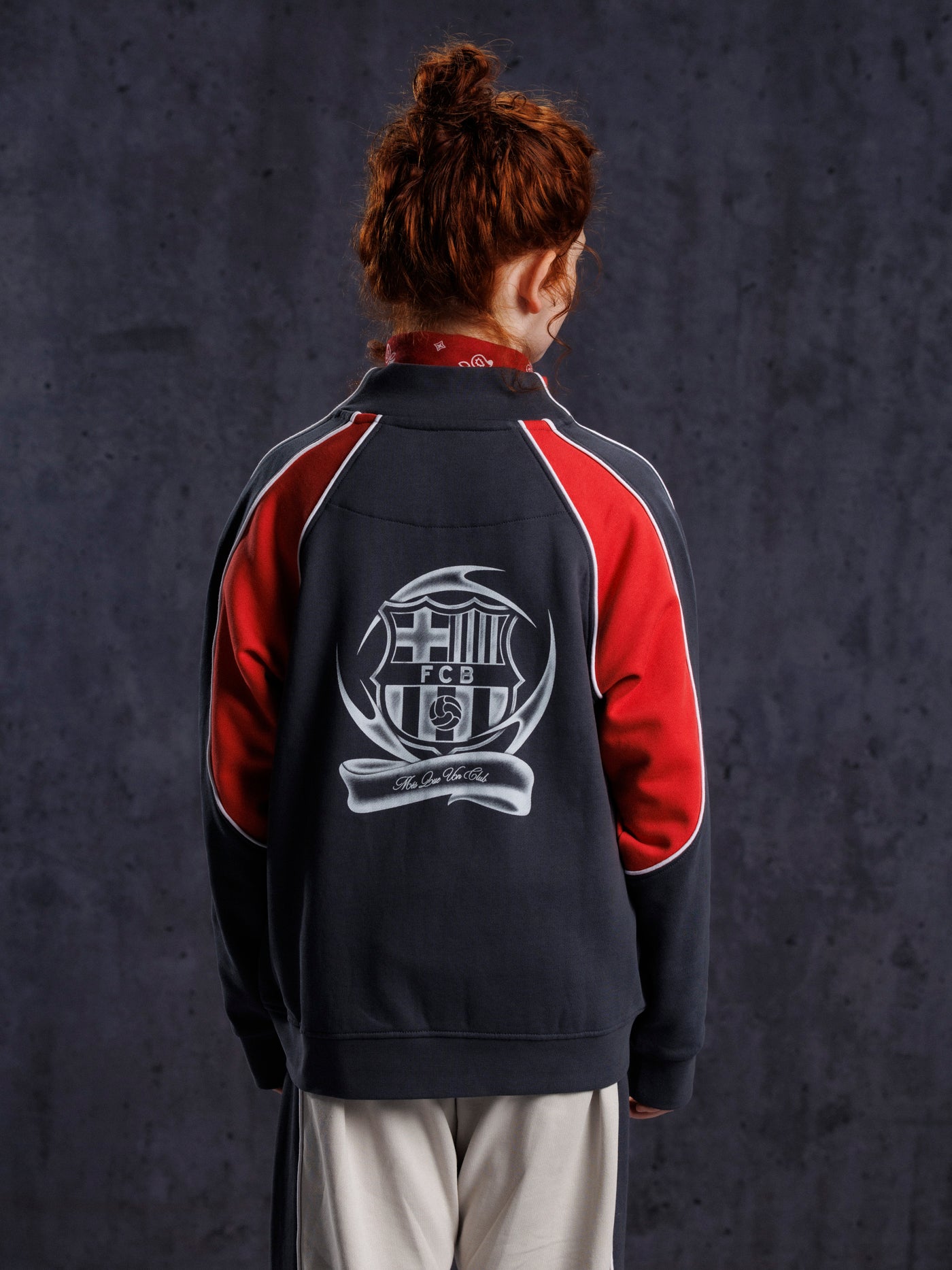 Fleece Zip Black Aftermatch Barça