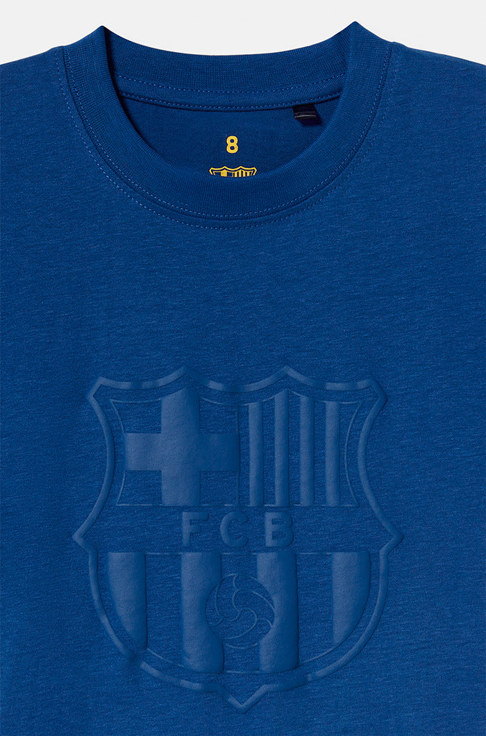 Barça blue shield shirt - Junior