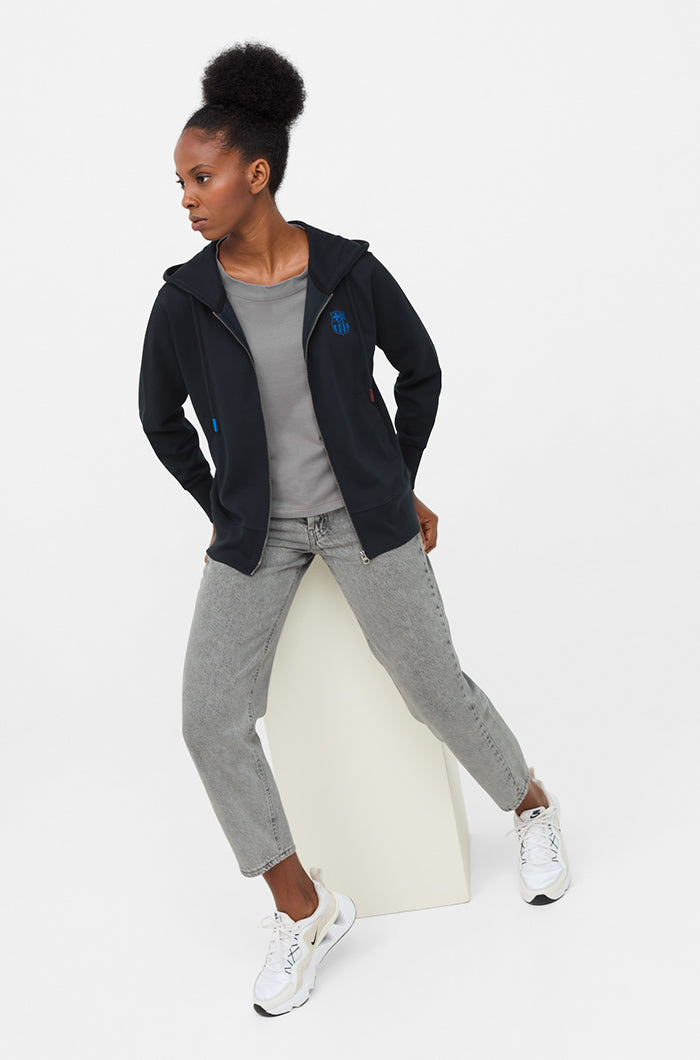 Hooded jacket Barça - Woman