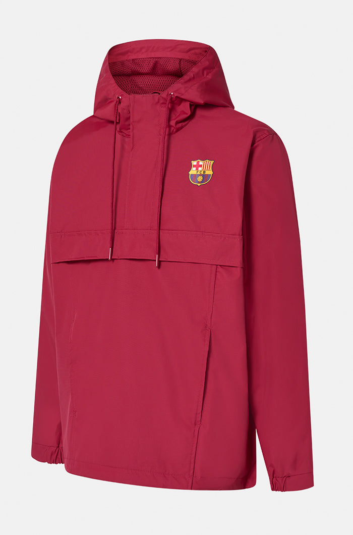 Waterproof maroon jacket Barça