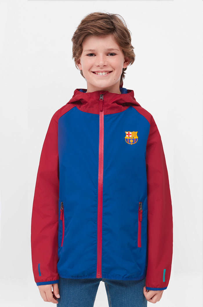 Waterproof jacket Barça - Junior