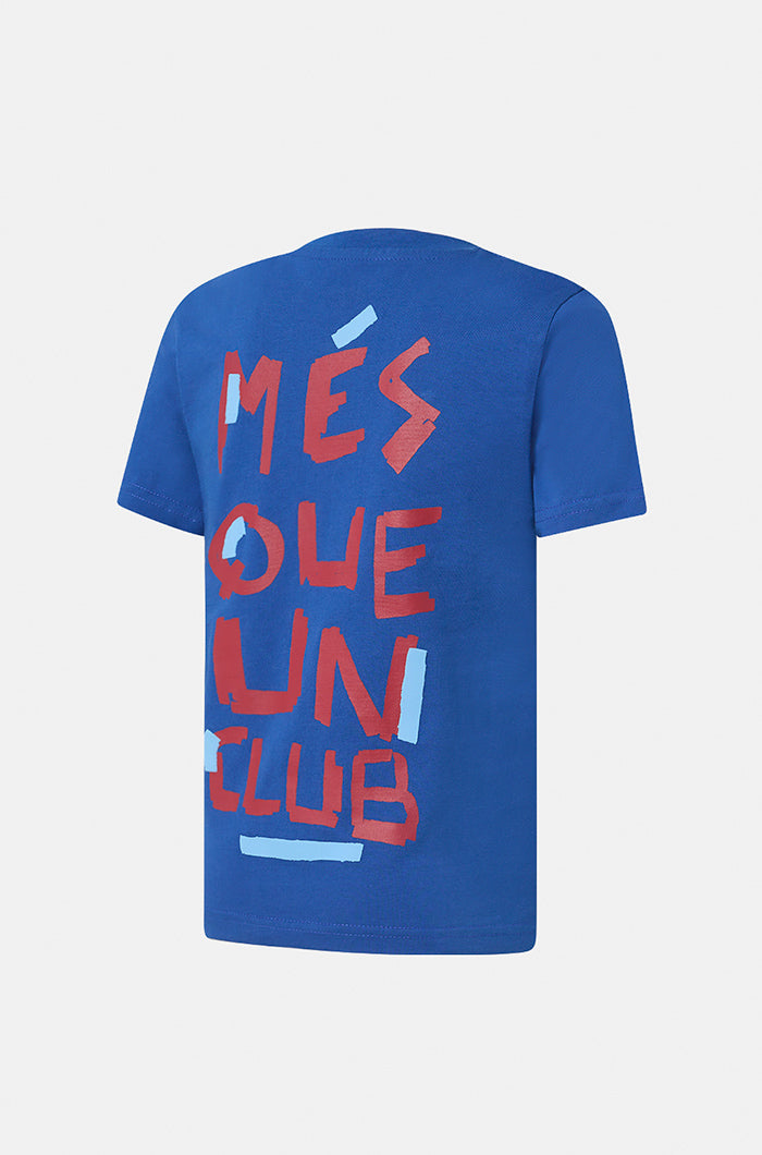 Blue "Més que un Club" T-shirt - Junior