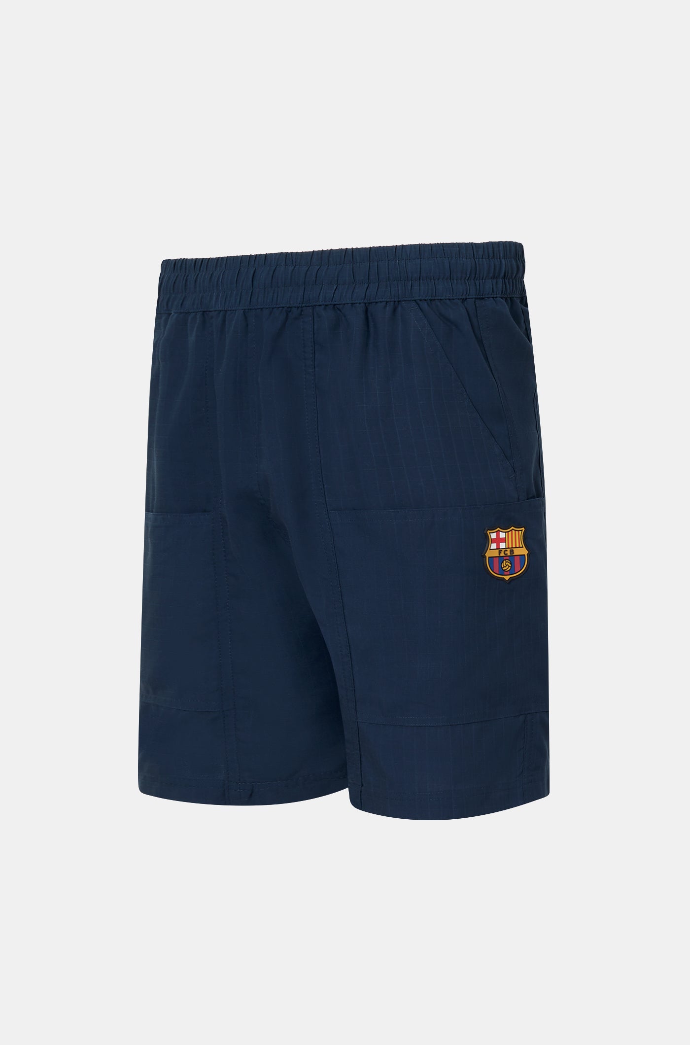 Pantón corto azul marino Barça