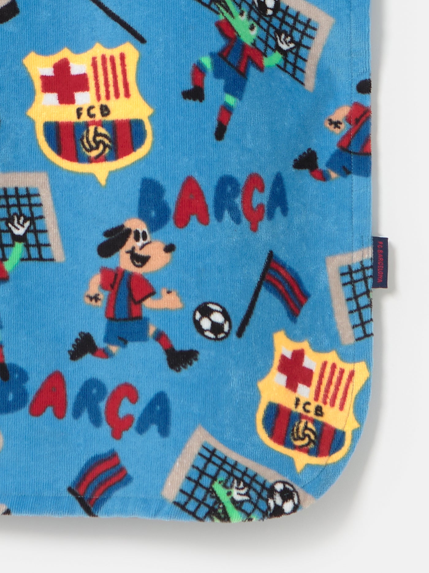 Poncho con Capucha Azul Squad Barça - Niño/a