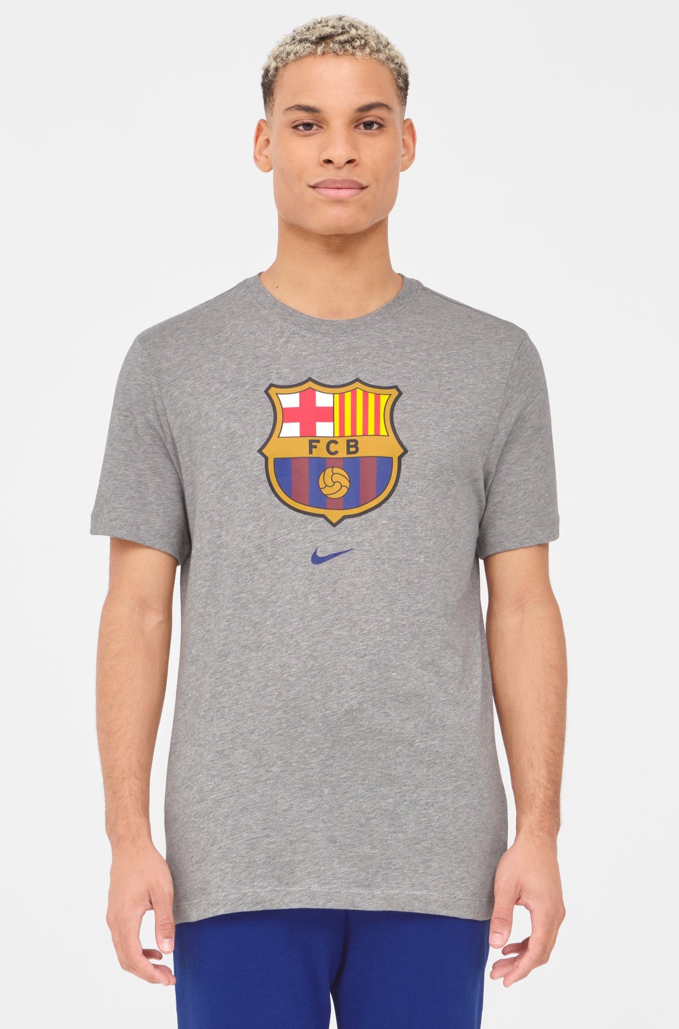T-shirt grey team crest Barça Nike