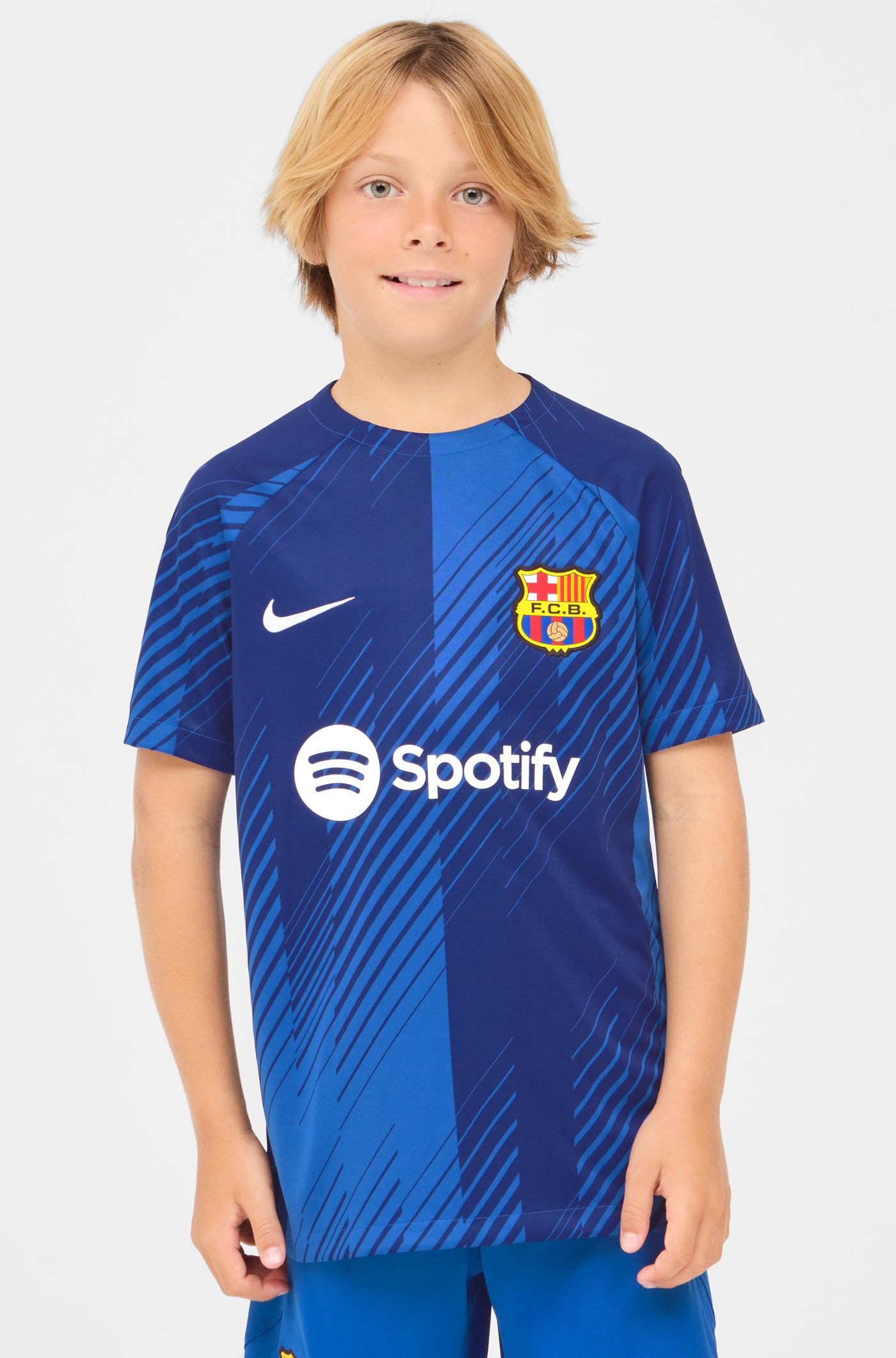 Camiseta FC Barcelona 2022/2023 Prematch para Niño