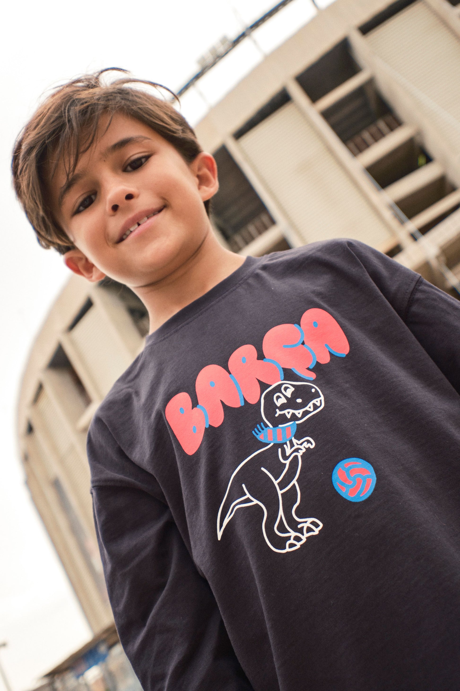 Camiseta dinosaurio culé - Junior