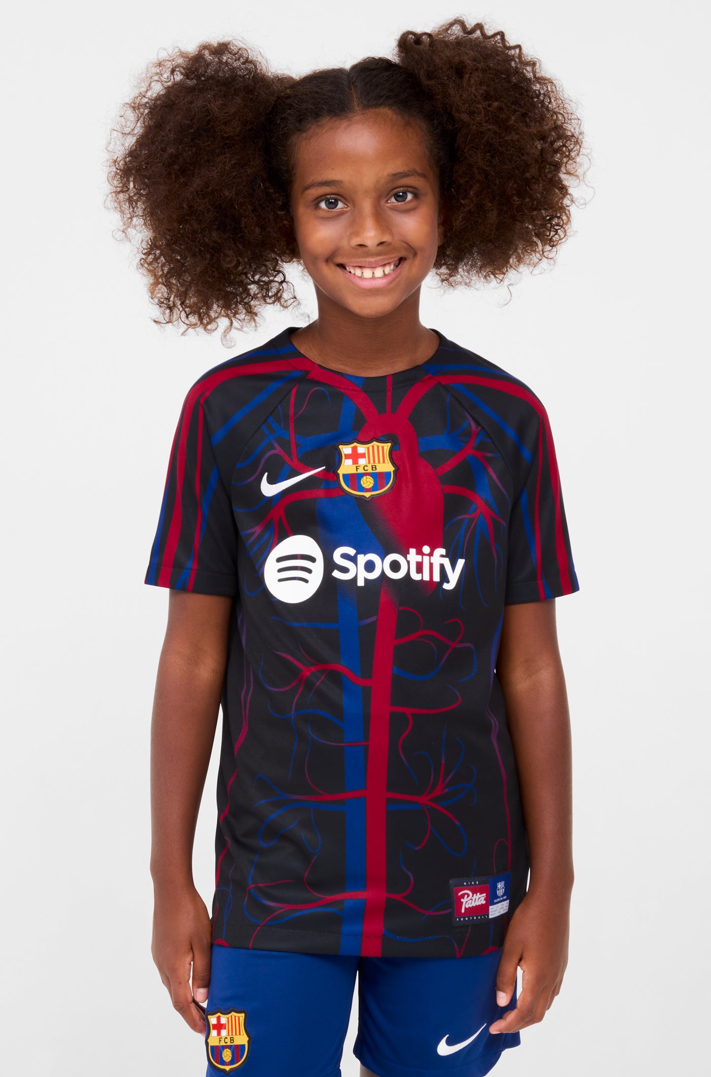 Camiseta prepartido infantil FC Barcelona x Patta
