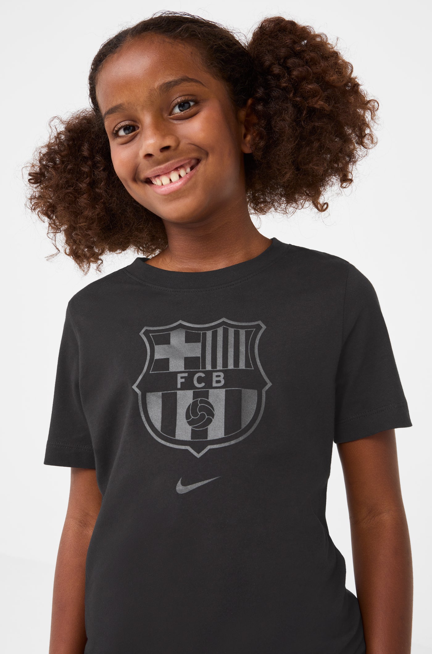 T-shirt short sleeve team crest FC Barcelona - Junior