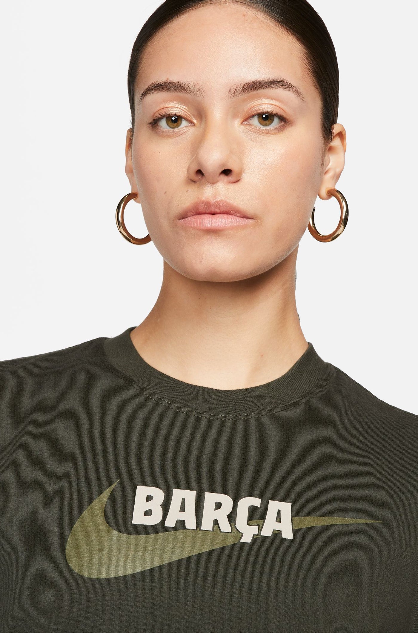 T-shirt green Barça Nike - Women