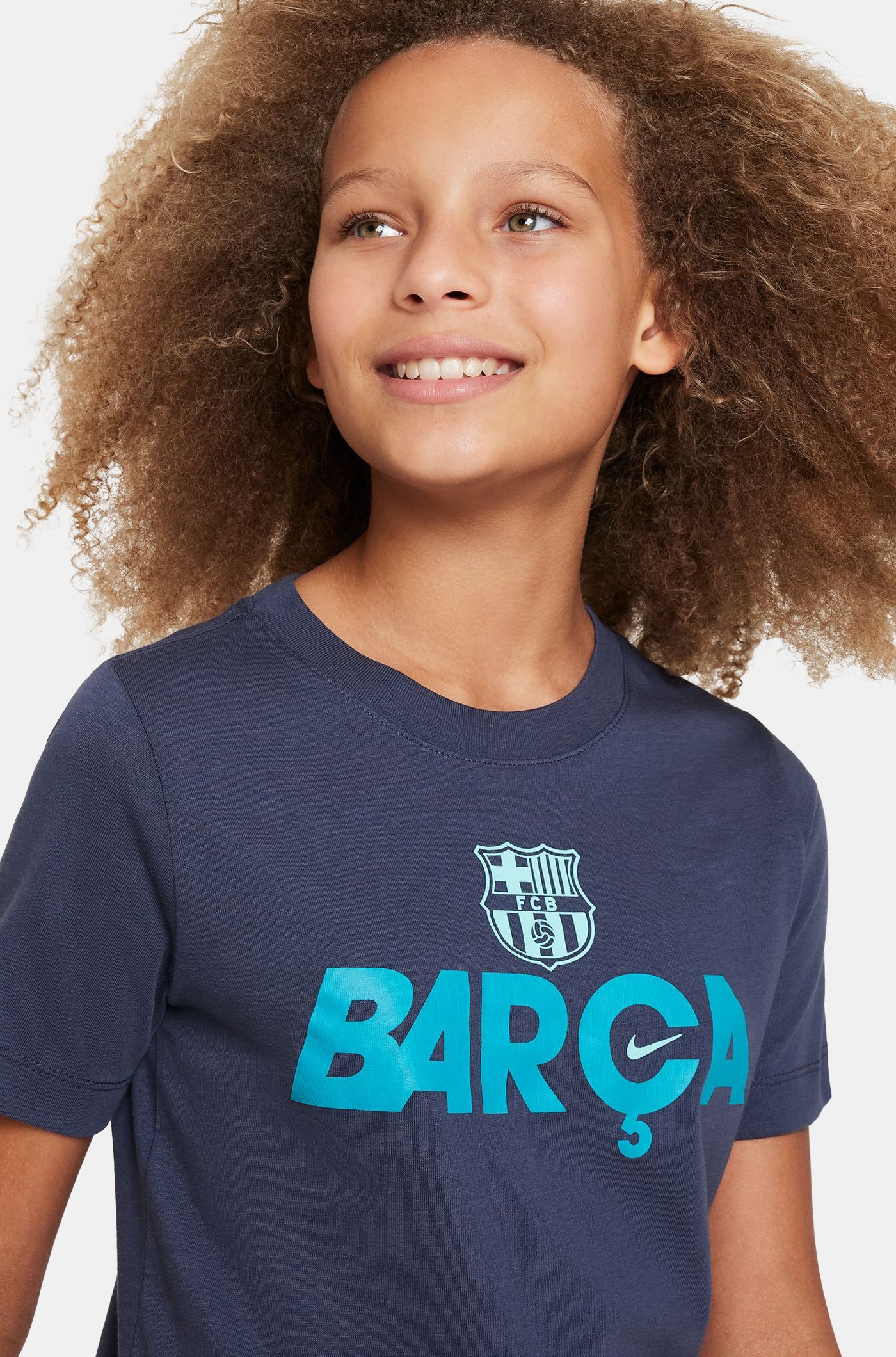 T-Shirt blue Barça Nike - Junior