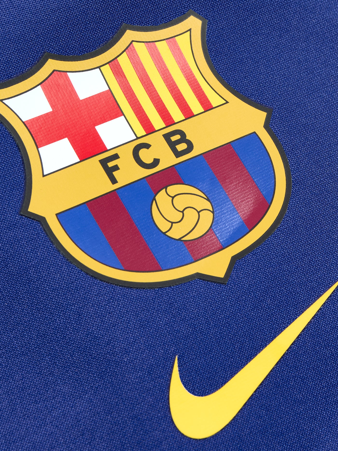 FC Barcelona gym sack in signature blaugrana blue, featuring the club crest and yellow Nike swoosh on the front. Lightweight and versatile, with a secure drawstring closure that doubles as shoulder straps—perfect for quick training sessions or everyday carry.