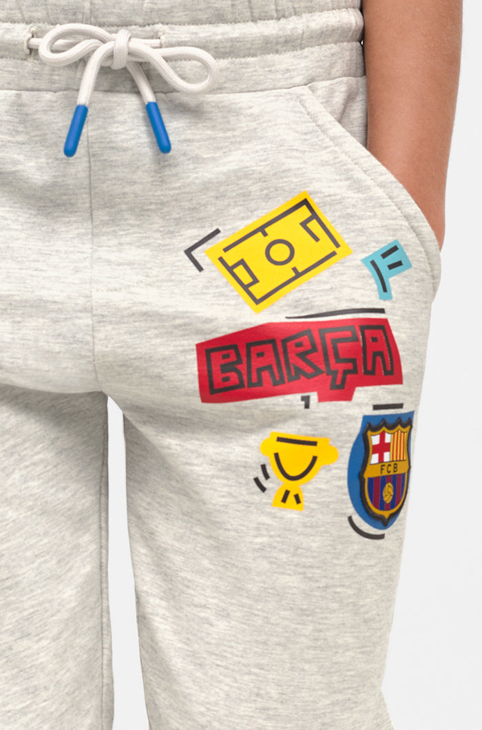 Grey Pants Barça - Junior