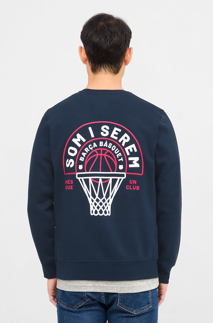 Sweatshirt navy basketball Barça