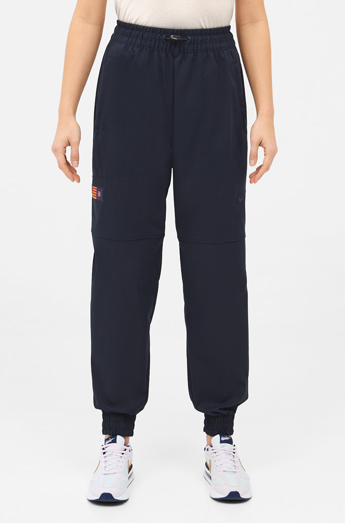 Navy Blue Barça Nike Pants - Women