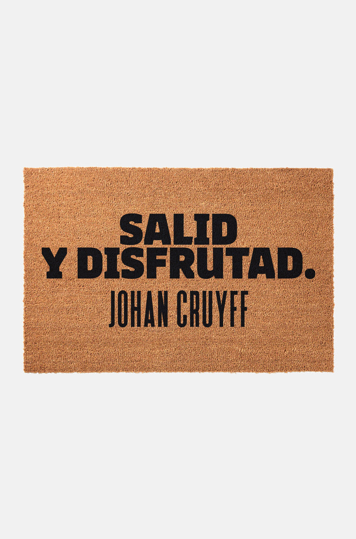  Felpudo "Salid y disfrutad" de la Colección Johan Cruyff