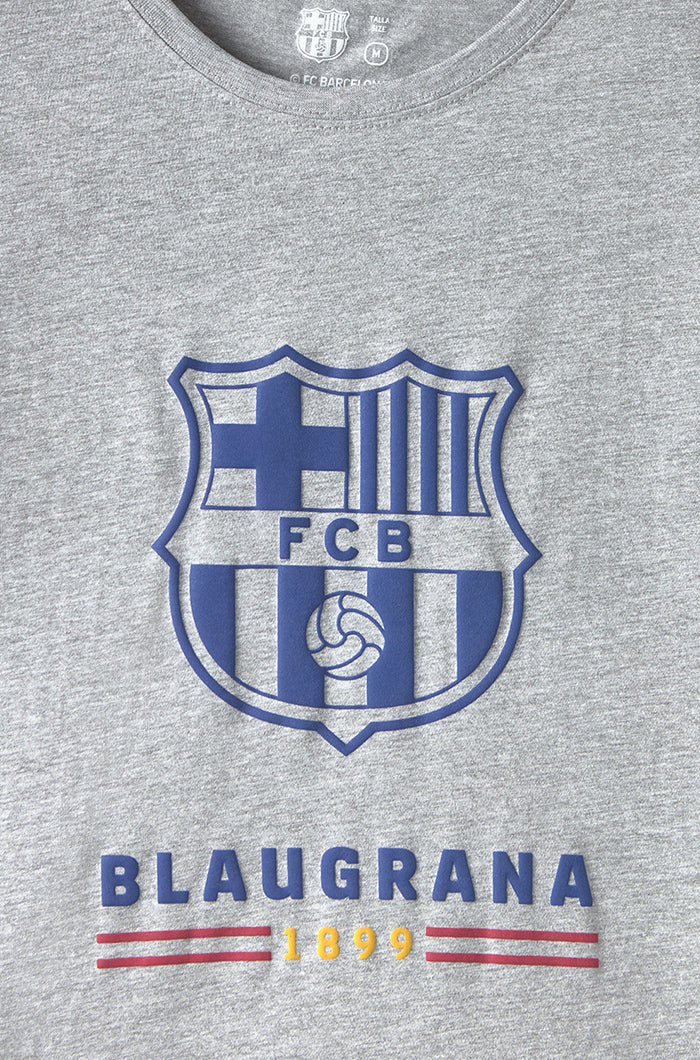 FC Barcelona shirt with team crest – Mottled grey