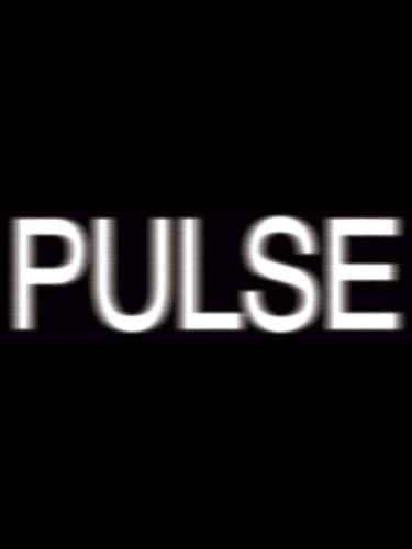 White PULSE text centered on a black background.
