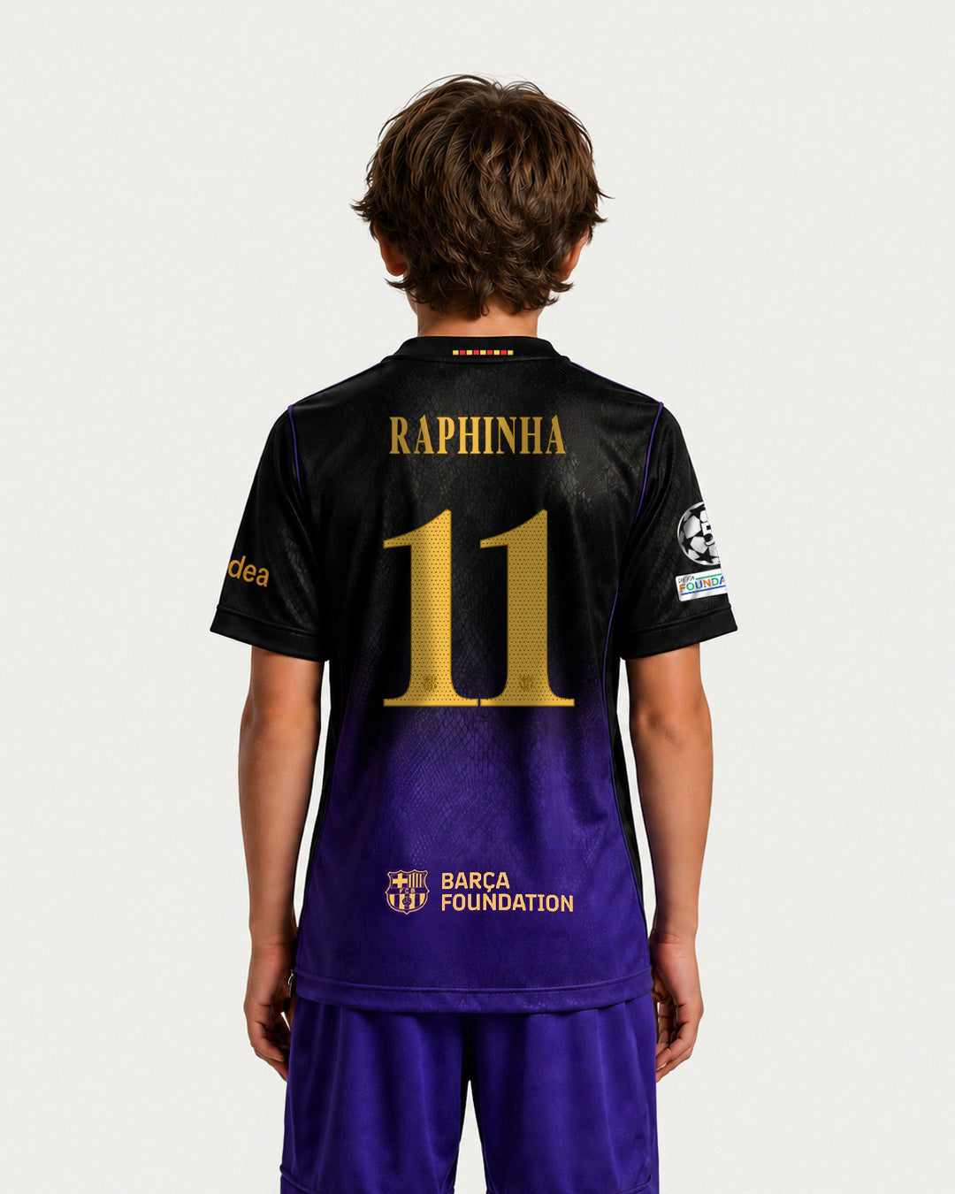 RAPHINHA | UCL Samarreta junior segon equipament 26/27 FC Barcelona x Kobe Bryant