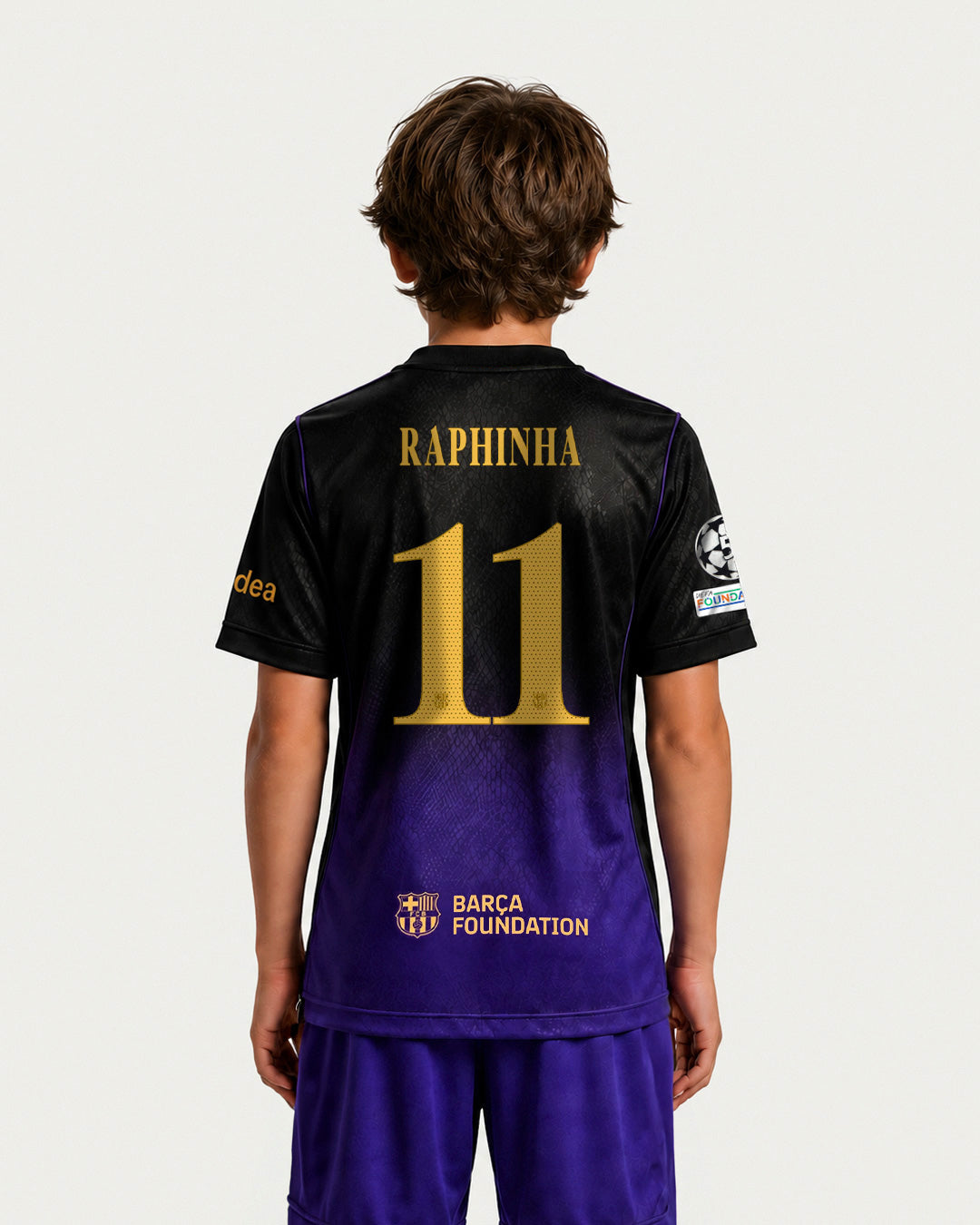 RAPHINHA | UCL Camiseta junior segunda equipación 26/27 FC Barcelona x Kobe Bryant
