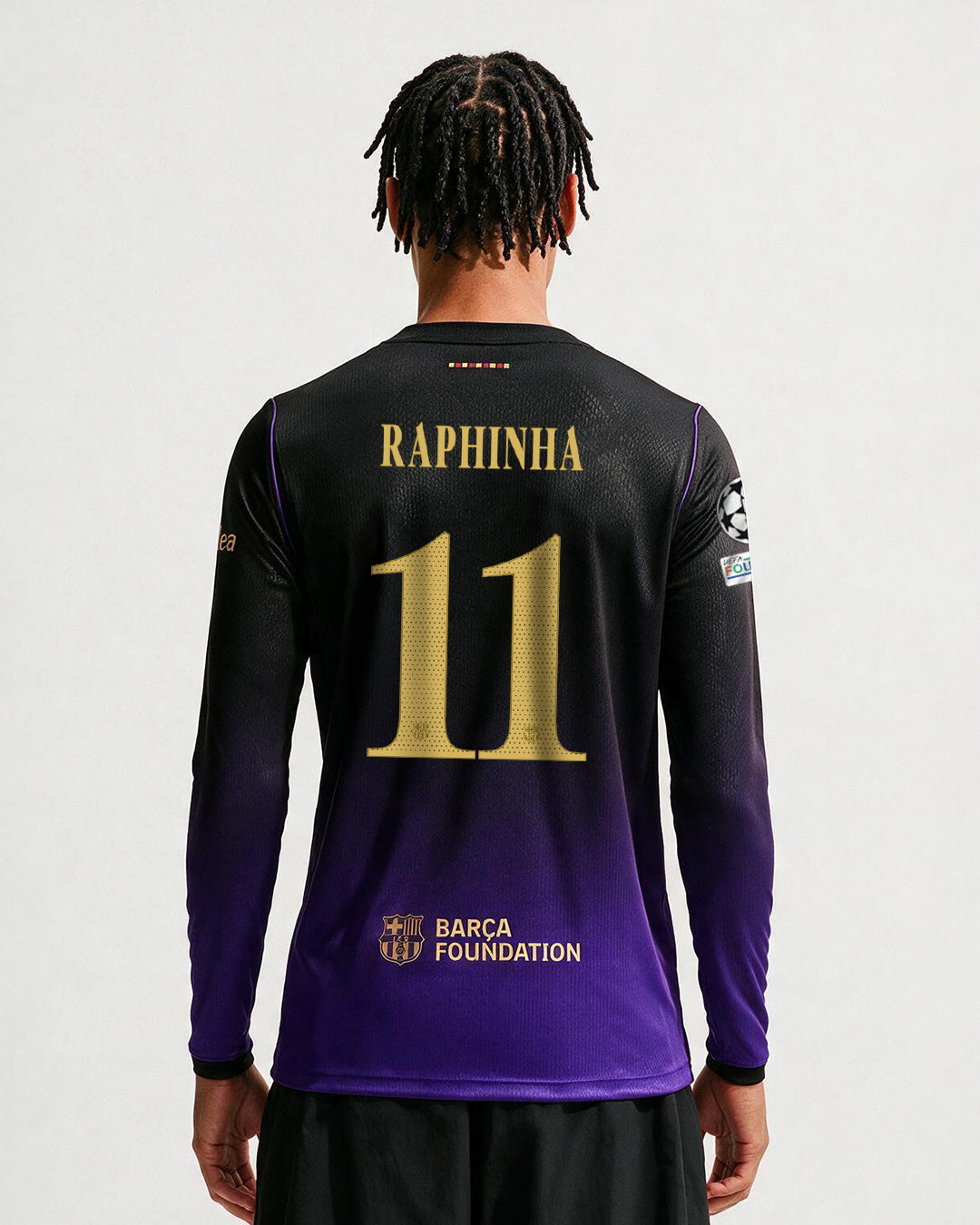 RAPHINHA | UCL Mens away jersey FC Barcelona x Kobe Bryant 26/27 - Long Sleeve