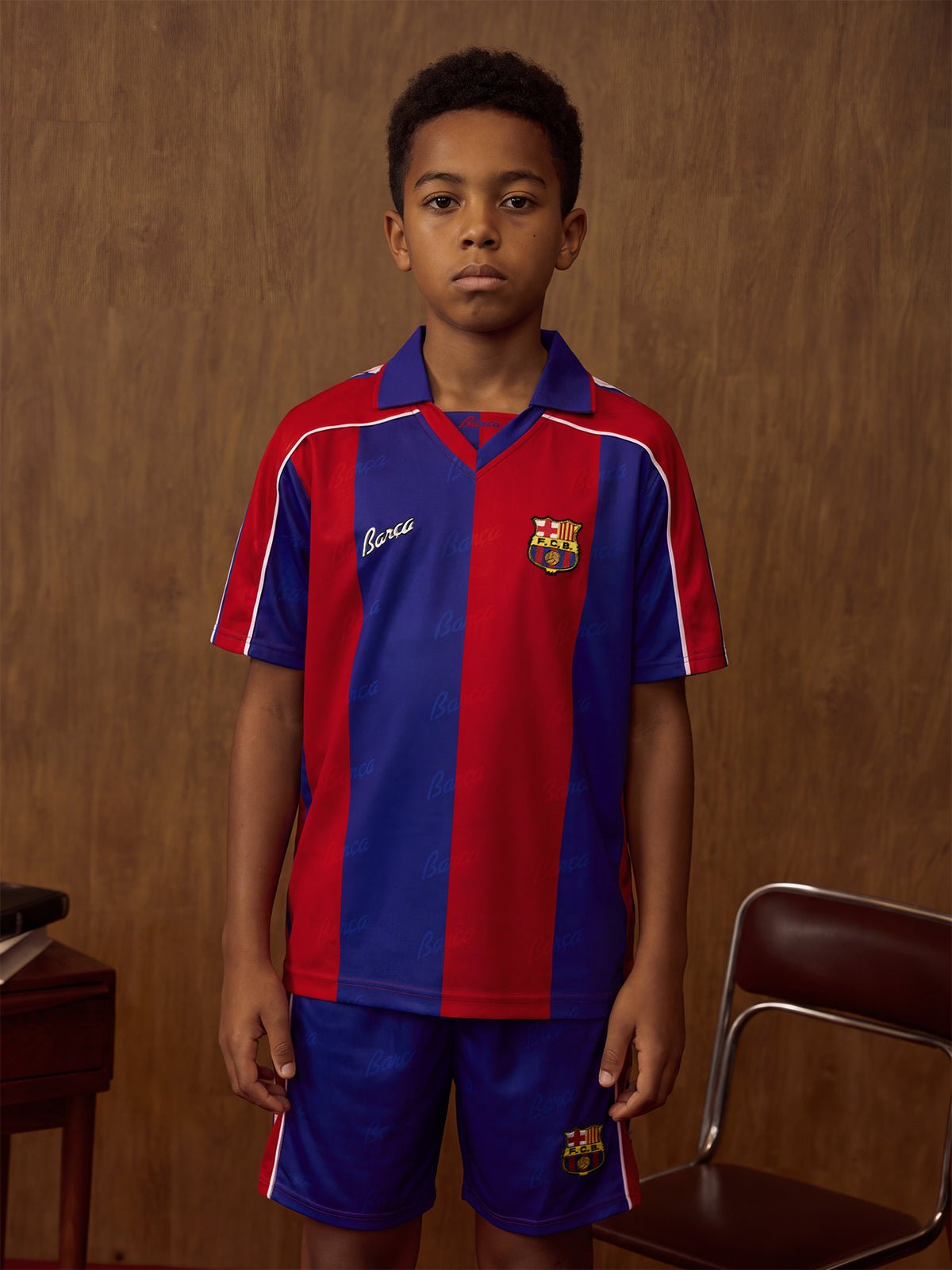 T-shirt junior rétro Blaugrana 92-95 Barça