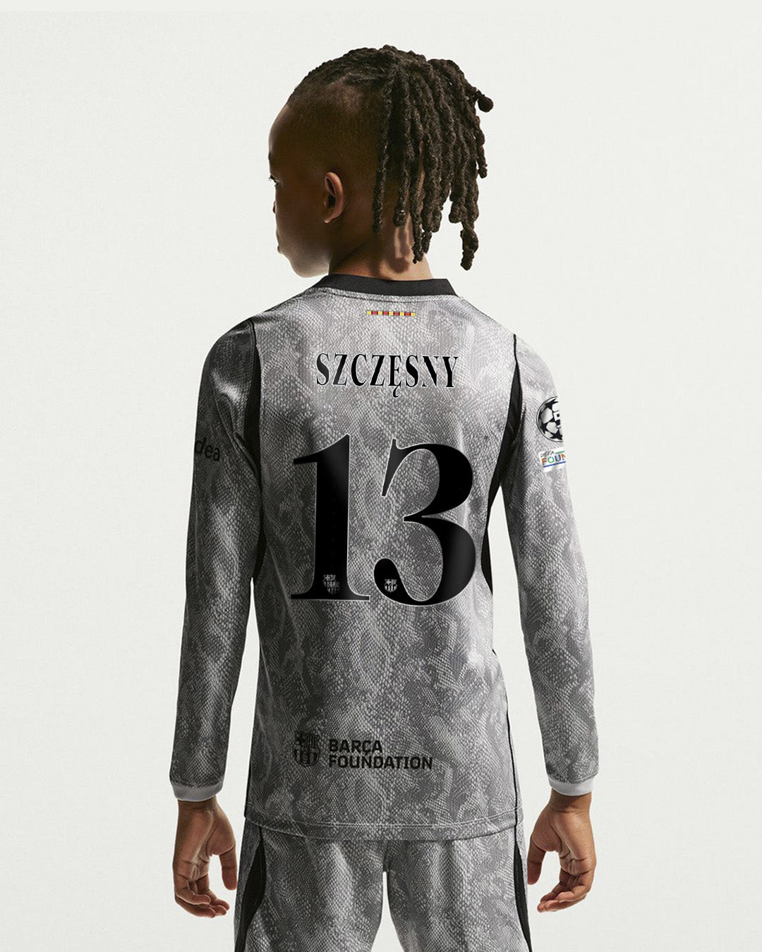 SZCZĘSNY | UCL Junior away goalkeeper jersey 26/27 FC Barcelona x Kobe Bryant