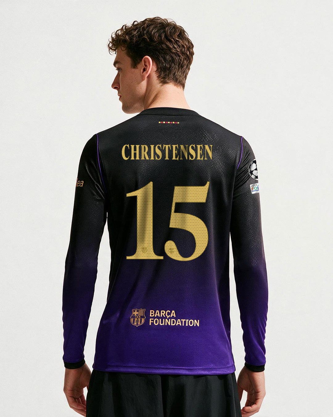 CHRISTENSEN | UCL Camiseta hombre segunda equipación FC Barcelona x Kobe Bryant 26/27 - Long Sleeve