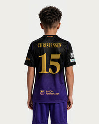 CHRISTENSEN | UCL Camiseta junior segunda equipación 26/27 FC Barcelona x Kobe Bryant