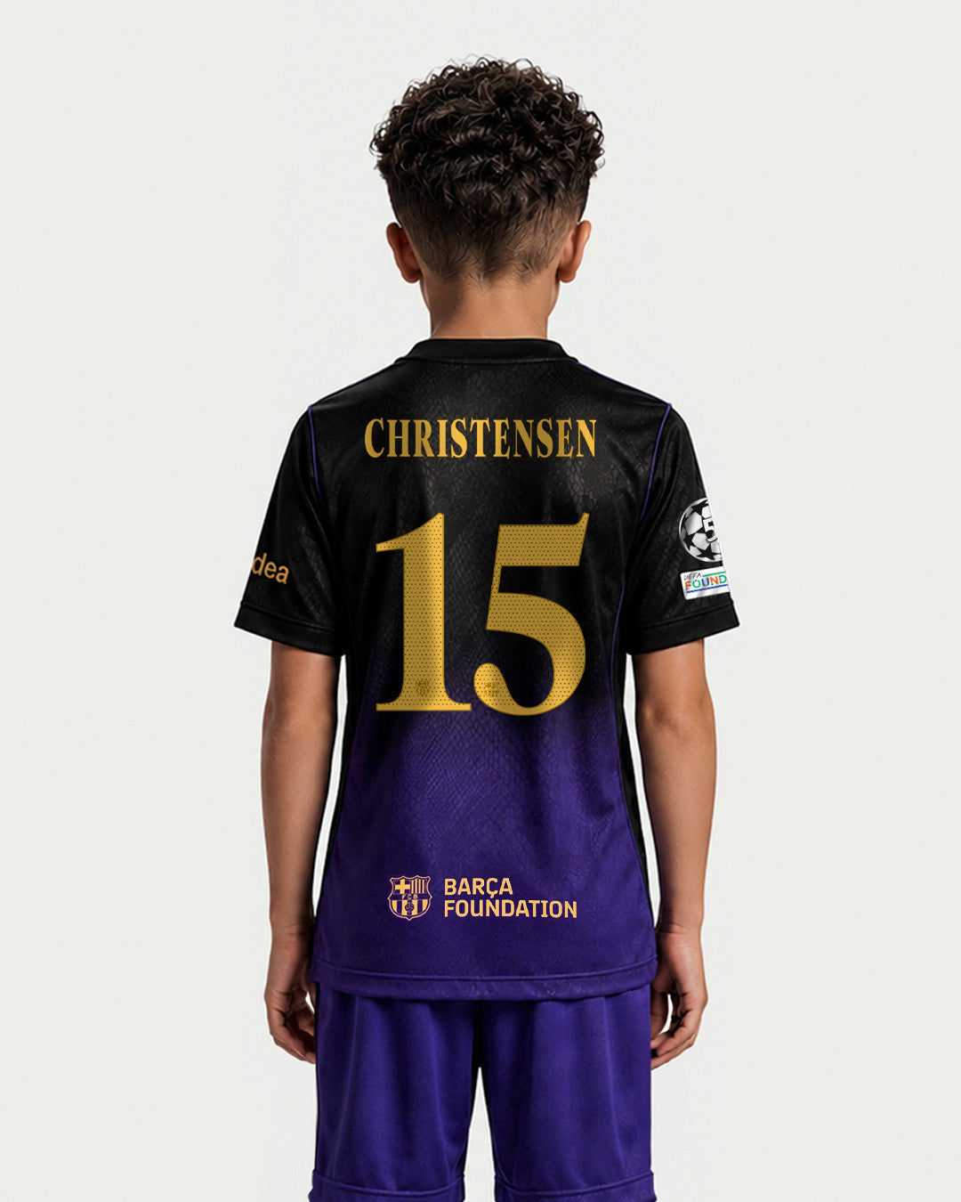 CHRISTENSEN | UCL Camiseta junior segunda equipación 26/27 FC Barcelona x Kobe Bryant