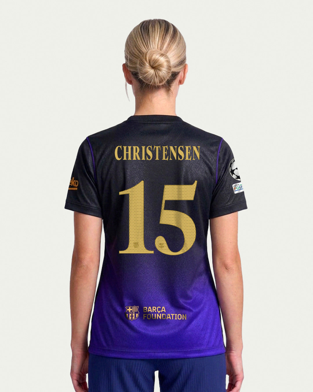 CHRISTENSEN | UCL Camiseta mujer segunda equipación 26/27 FC Barcelona x Kobe Bryant