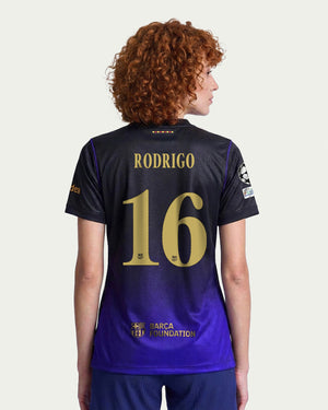 RODRI | UCL Camiseta mujer segunda equipación 26/27 FC Barcelona x Kobe Bryant
