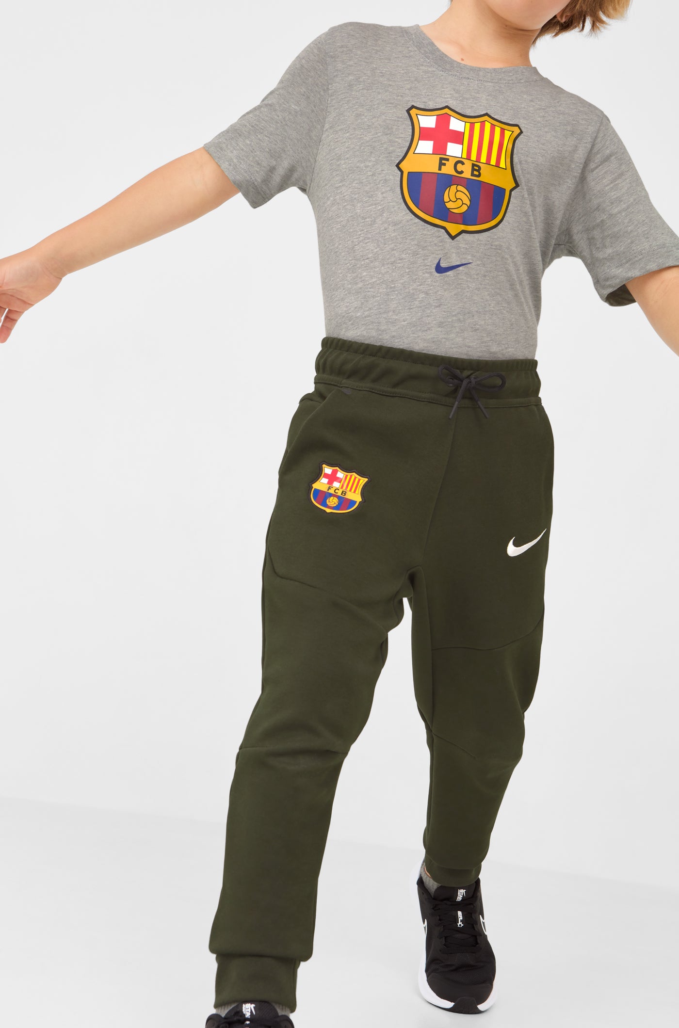 Pantaló verd Barça Nike - Junior