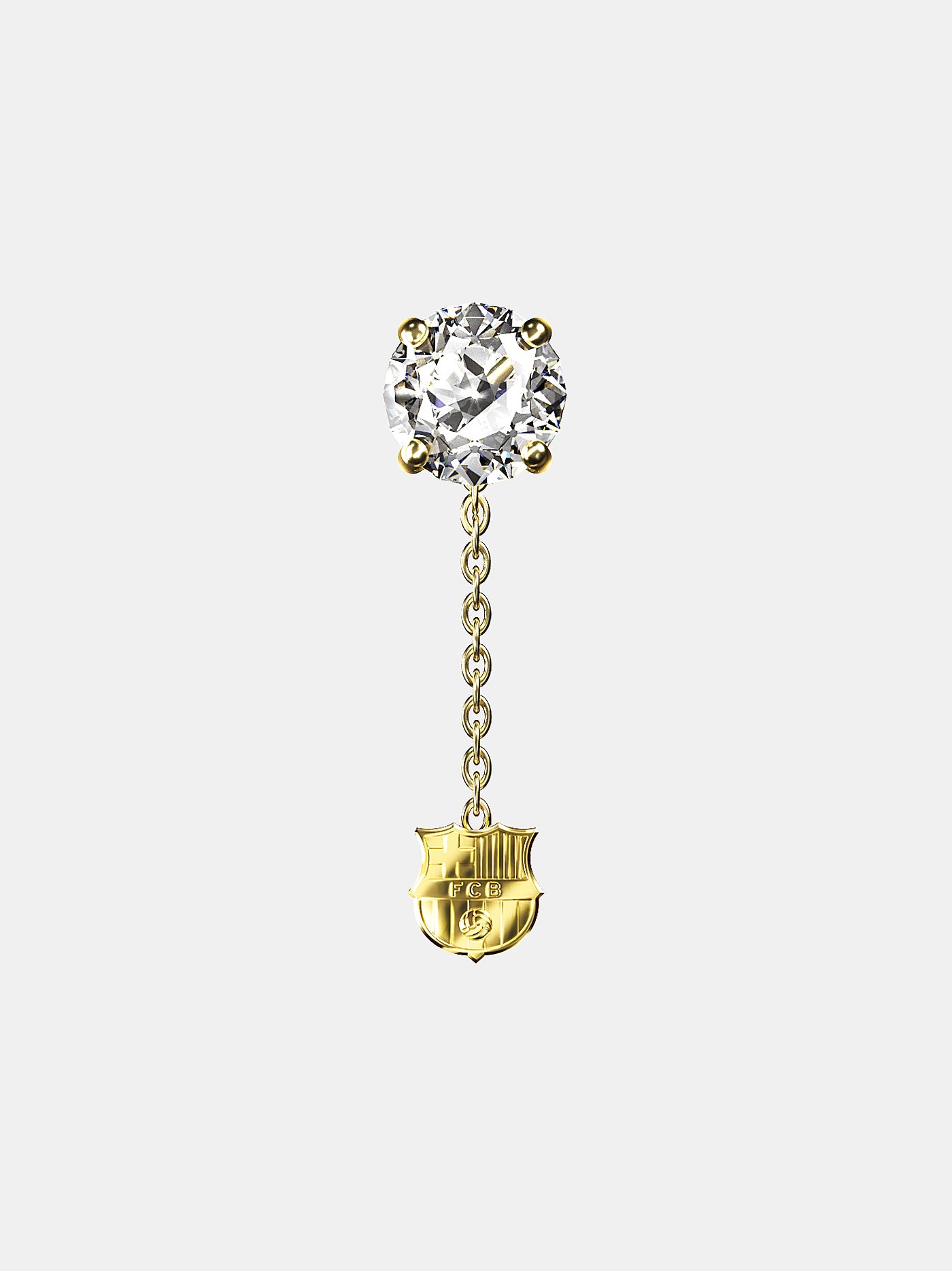 125th gold anniversary diamond earring