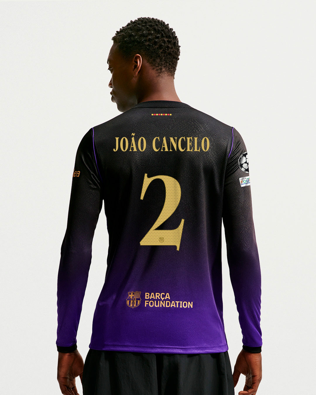 JOÃO CANCELO | UCL Camiseta hombre segunda equipación FC Barcelona x Kobe Bryant 26/27 - Long Sleeve