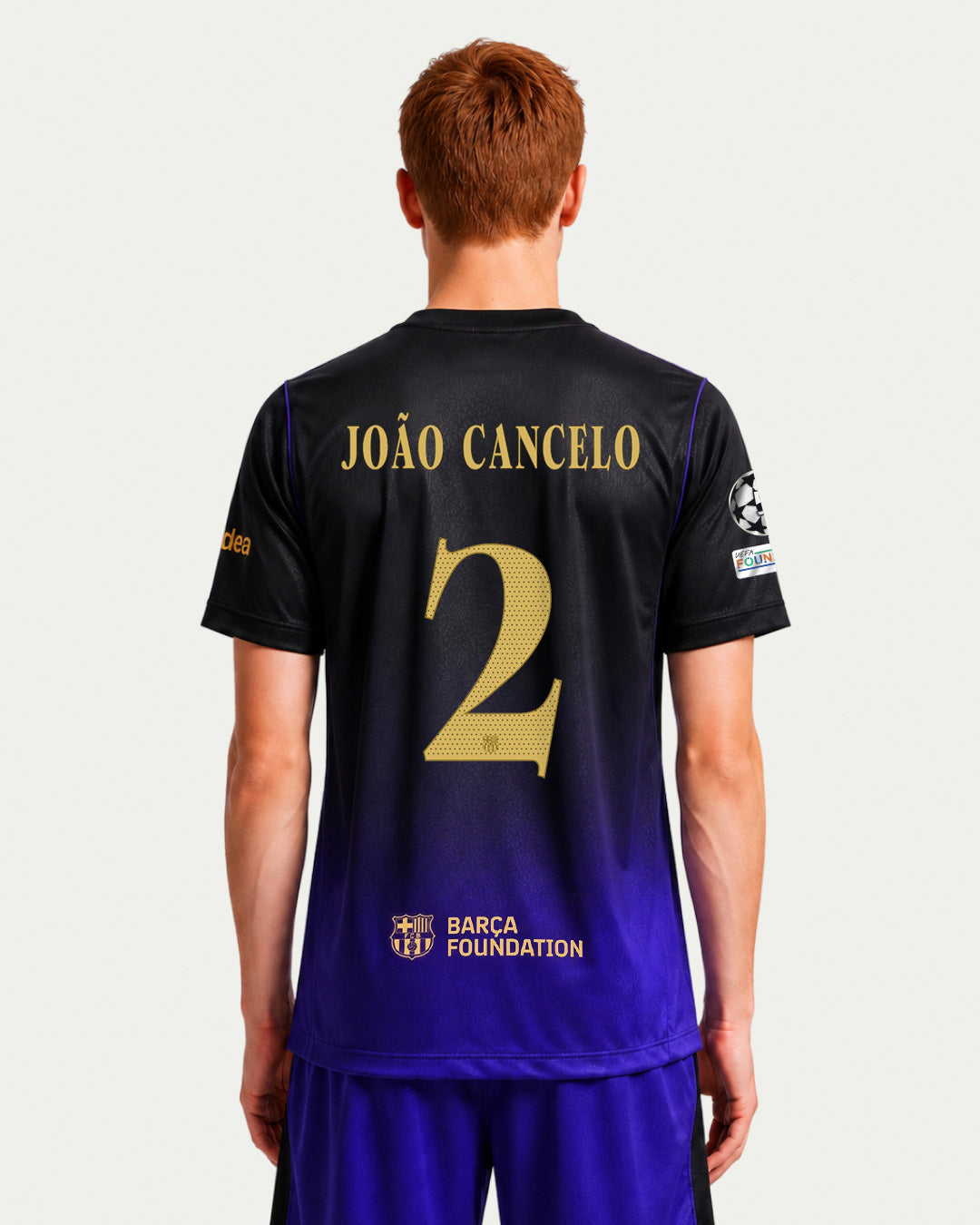 JOÃO CANCELO | UCL Camiseta hombre segunda equipación 26/27 FC Barcelona x Kobe Bryant