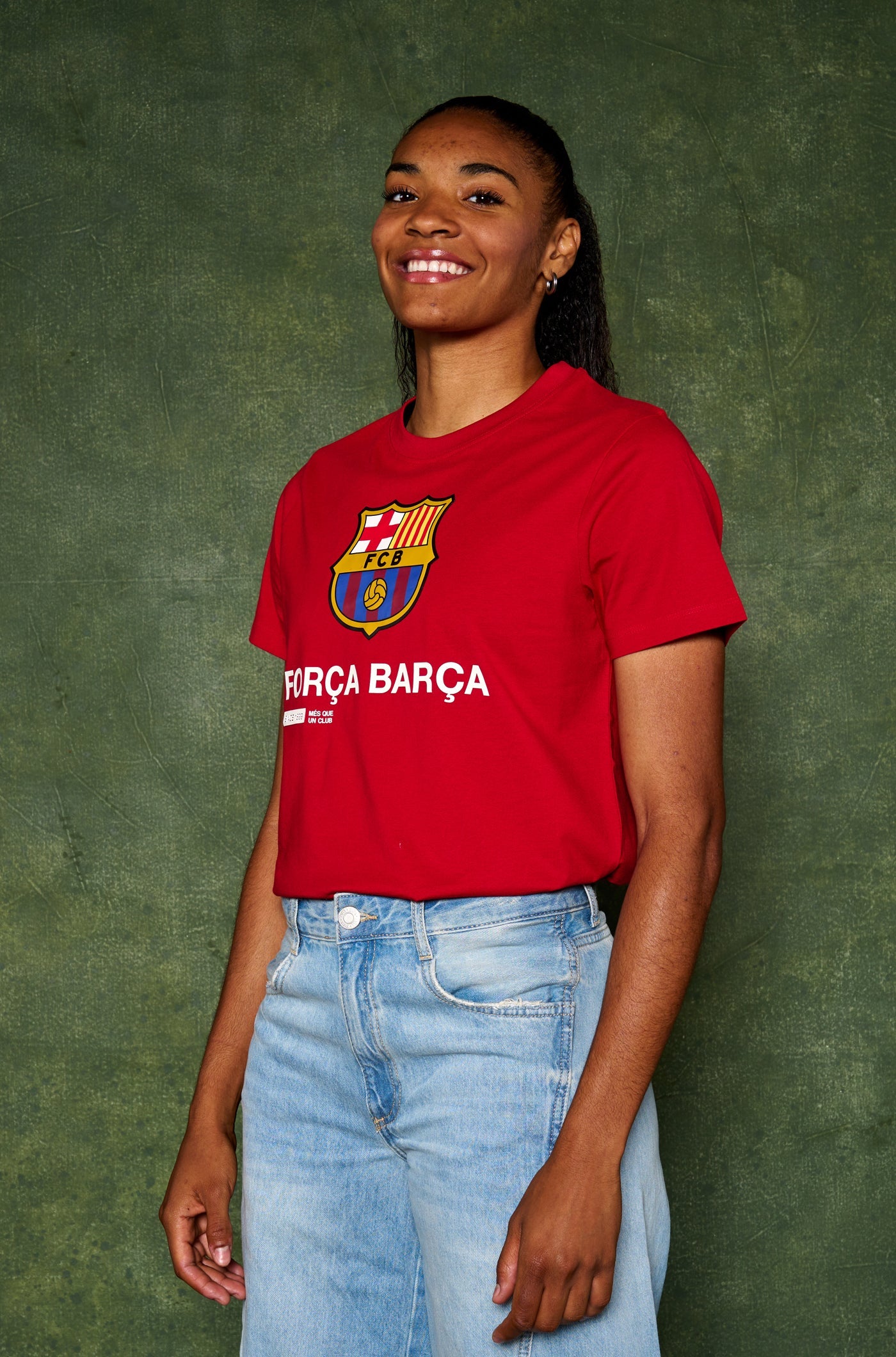 T-shirt rouge Força Barça