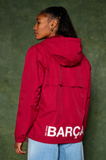 Waterproof maroon jacket Barça