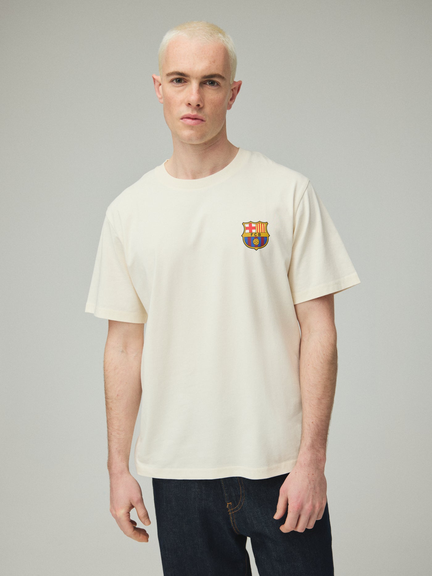Camiseta color crudo Barça Core