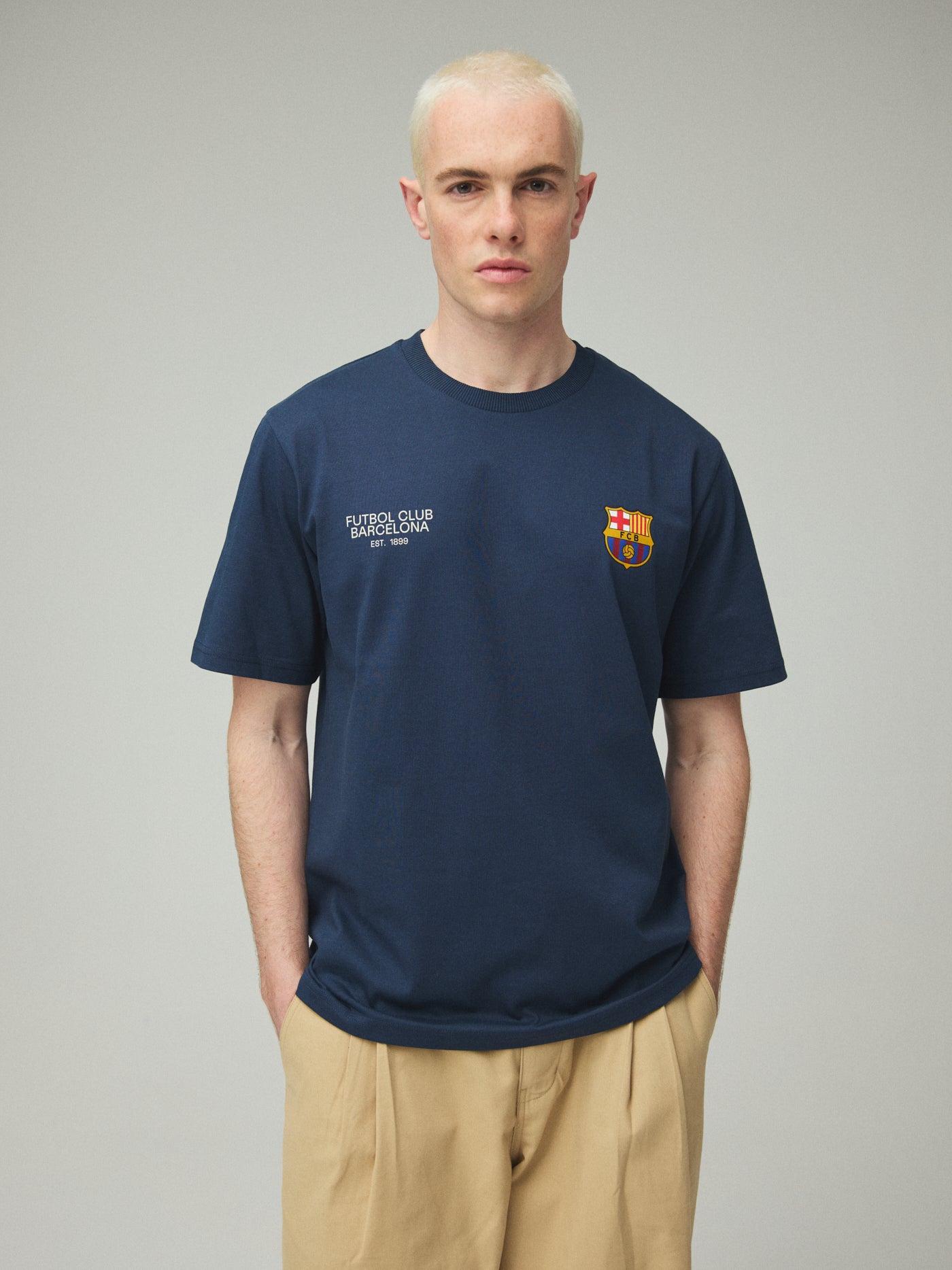 Camiseta azul marino Barça Core Anthem