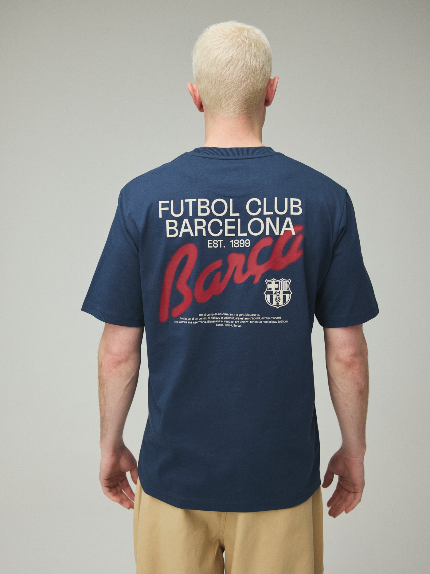 Camiseta azul marino Barça Core Anthem